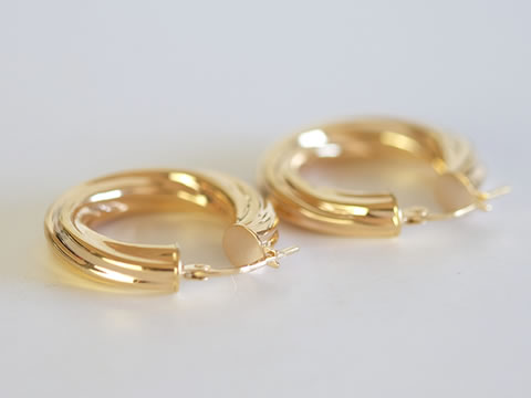 発送前セール イギリスヴィンテージ K9 ピアス / ヴィクトリアンスタイル イギリスヴィンテージ K9 9金 ヴィクトリアンスタイルピアス