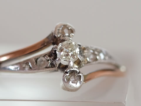 19世紀 オールドマインカットダイヤモンドリング