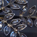 シダの葉のアンティークブローチ（ローズカットダイヤモンド、19世紀前半）