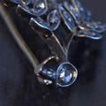 シダの葉のアンティークブローチ（ローズカットダイヤモンド、19世紀前半）