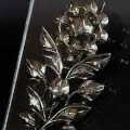 ジャルディネッティ・ダイヤモンドブローチ（お花、19世紀初頭フランス、銀セッティング）