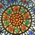 7色のプリカジュールエナメルのアンティークペンダント（ステンドグラス）