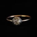 アンティークダイヤモンドリング指輪（線の指輪　1820年頃）