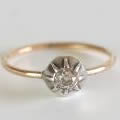 アンティークダイヤモンドリング指輪（線の指輪　1820年頃）