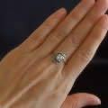 トゥルビヨンリング（渦巻き）アンティークダイヤモンドリング