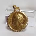 エンジェル（大天使）ラファエルのアンティークメダル